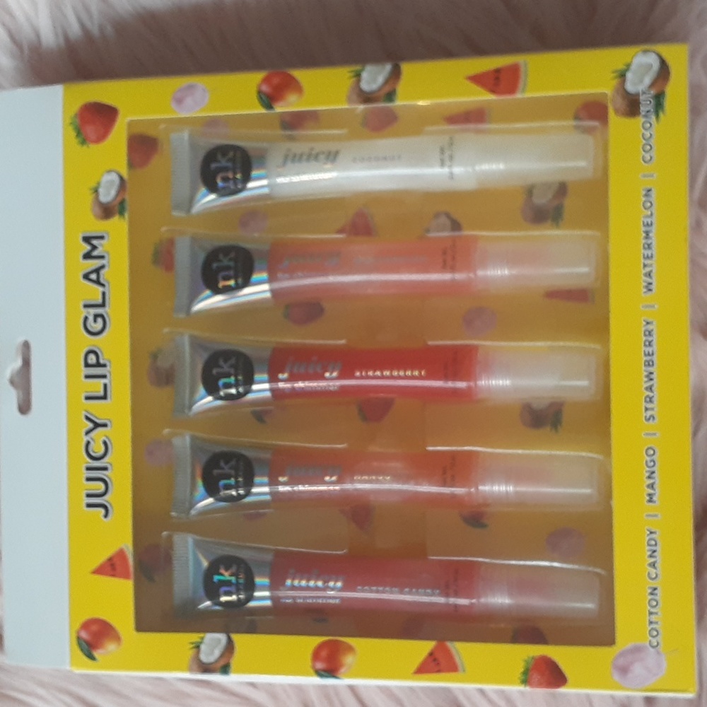 Brand New NICKA K JUICY LIP GLAM- 5CT